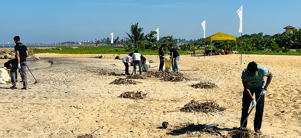 swivel foundation beach cleanup project